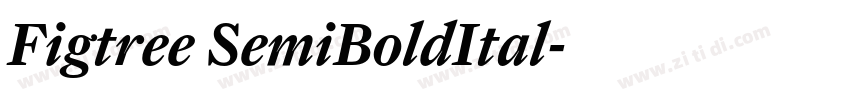 Figtree SemiBoldItal字体转换